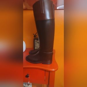 AIGLE Coupé Saummur French Riding Rain Boots Vintage SZ EUR 35